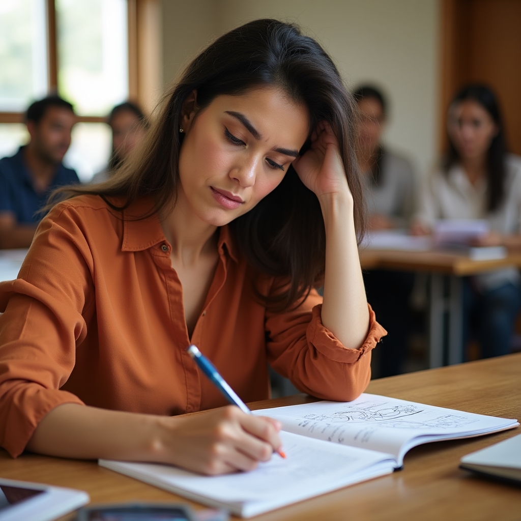 Participante trabajando en el mapeo de sus fortalezas profesionales
