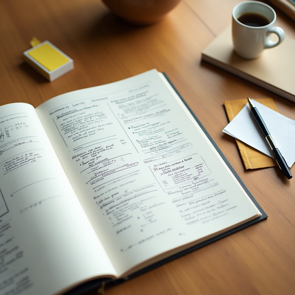 Materiales de trabajo del taller: cuadernos, herramientas y documentos de análisis